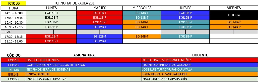 Horario